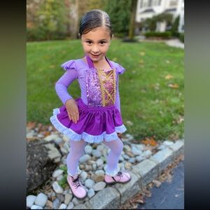 Purple Sequin Tutu Dress for Kids